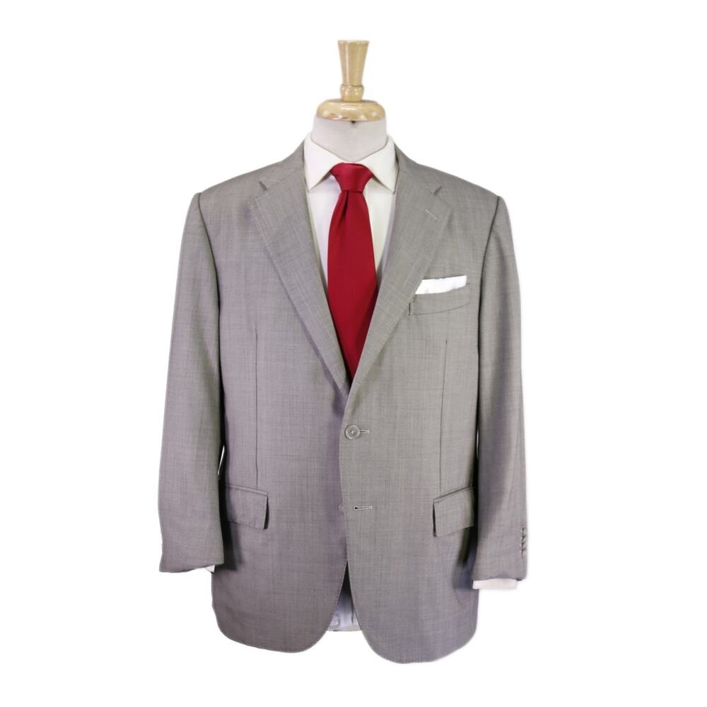 Corneliani Solid Light Gray 2-Btn Flawless Wool L… - image 1